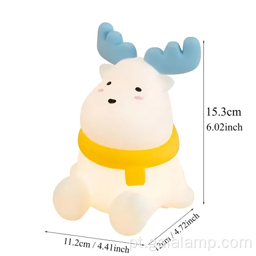 Silicone Night Light com controle de palmas para crianças